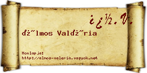 Álmos Valéria névjegykártya